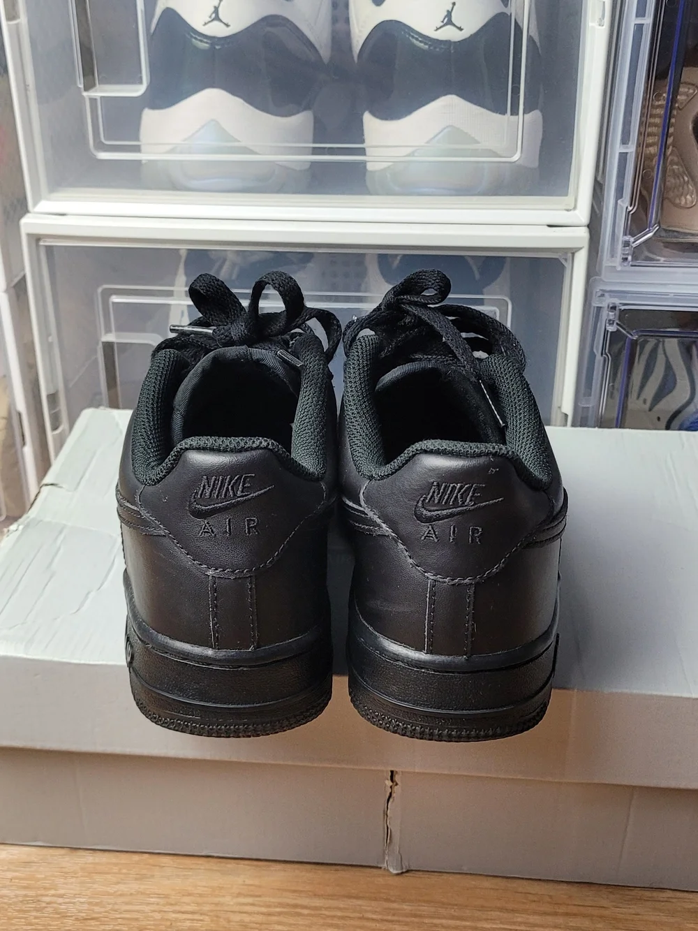 Big Kid's Nike Air Force 1 LE Black/Black (GS) (DH2920 001) - 5.5y